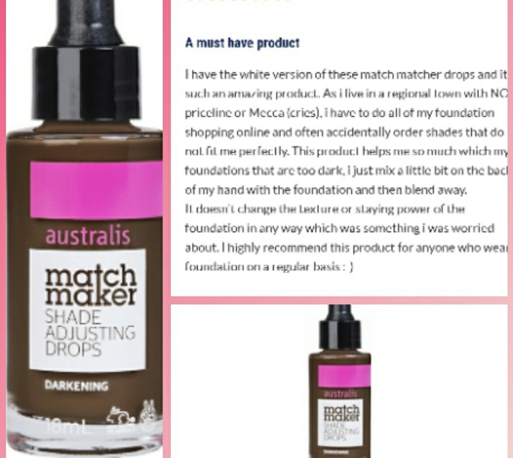 ⭐ Australis darkening shade adjusting drops